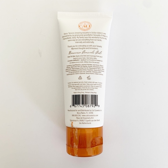 NEW Cali Cosmetics Tarocco Foot Cream - Picture 2 of 2